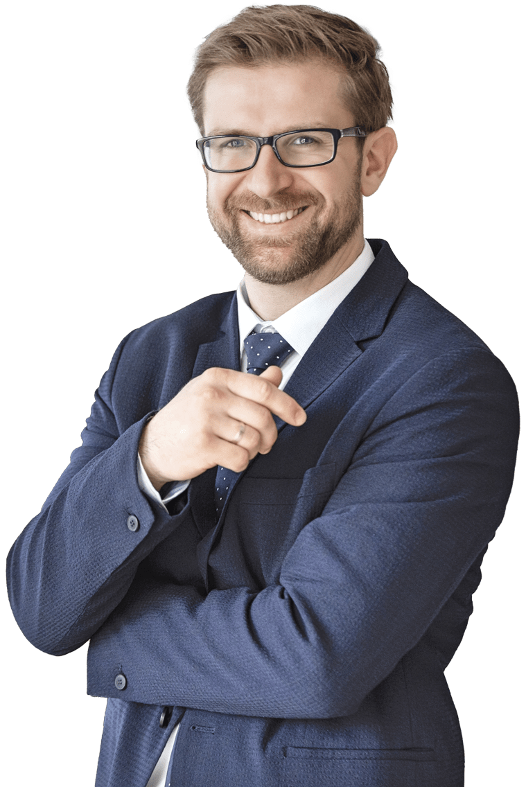 Smiling man in a suit and tie